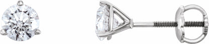 14K White 1/5 CTW Diamond Earrings