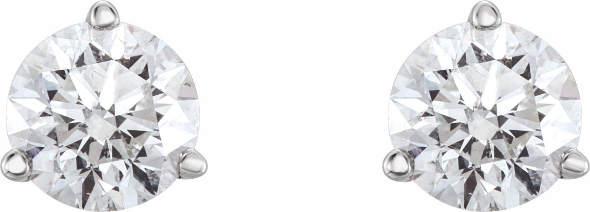 14K White 1/4 CTW Diamond Earrings