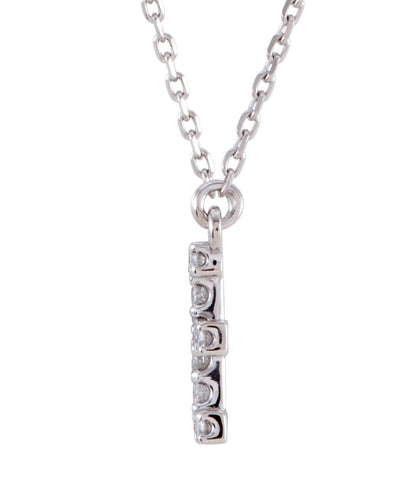 14K White Initial E 1/8 CTW Diamond 16 Necklace