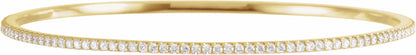 14K Yellow 2 CTW Diamond Stackable Bangle 8 Bracelet