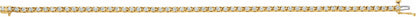 14K Yellow 2 1/4 CTW Diamond Line 7 1/4 Line Bracelet