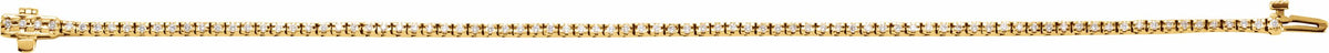 14K Yellow 7/8 CTW Diamond Line 7 1/4 Bracelet