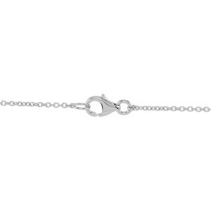 14K White 1/3 CTW Diamond Circle 18 Necklace