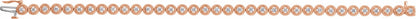 14K Rose 1 CTW Diamond 7 Bracelet