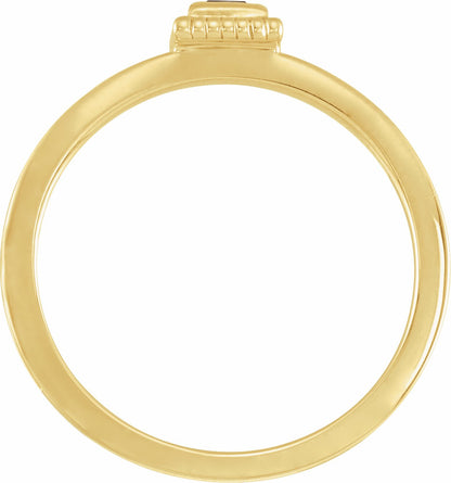 14K Yellow Ruby Stackable Family Ring