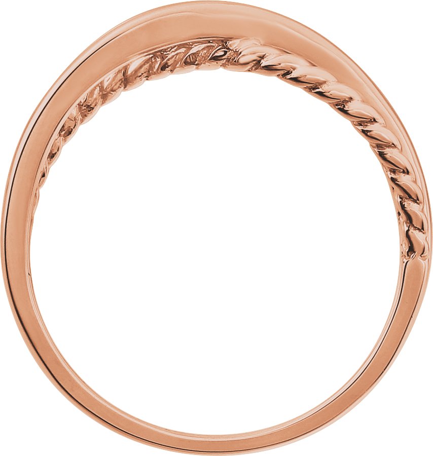 14K Rose Criss-Cross Ring