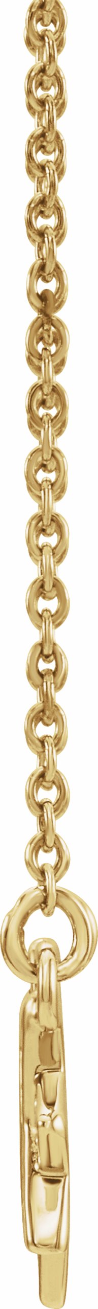 14K Yellow .04 CTW Diamond Star 16-18  Necklace