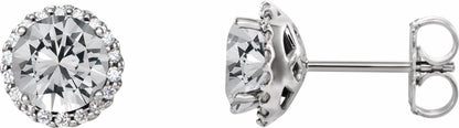14K White 1/3 CTW Diamond Earrings