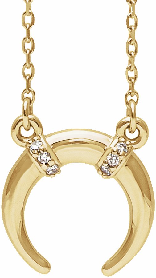 14K Yellow .025 CTW Diamond 16-18 Necklace