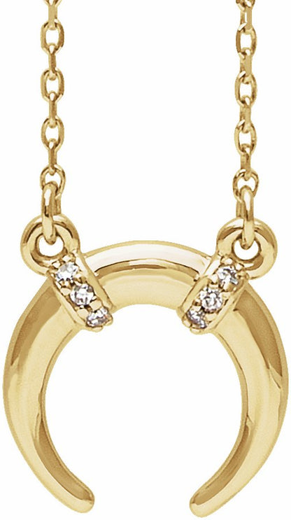 14K Yellow .025 CTW Diamond 16-18 Necklace