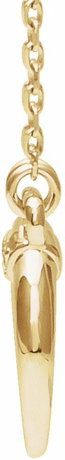 14K Yellow .025 CTW Diamond 16-18 Necklace