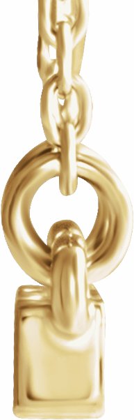 14K Yellow 1/10 CTW Diamond Bar 16-18 Necklace