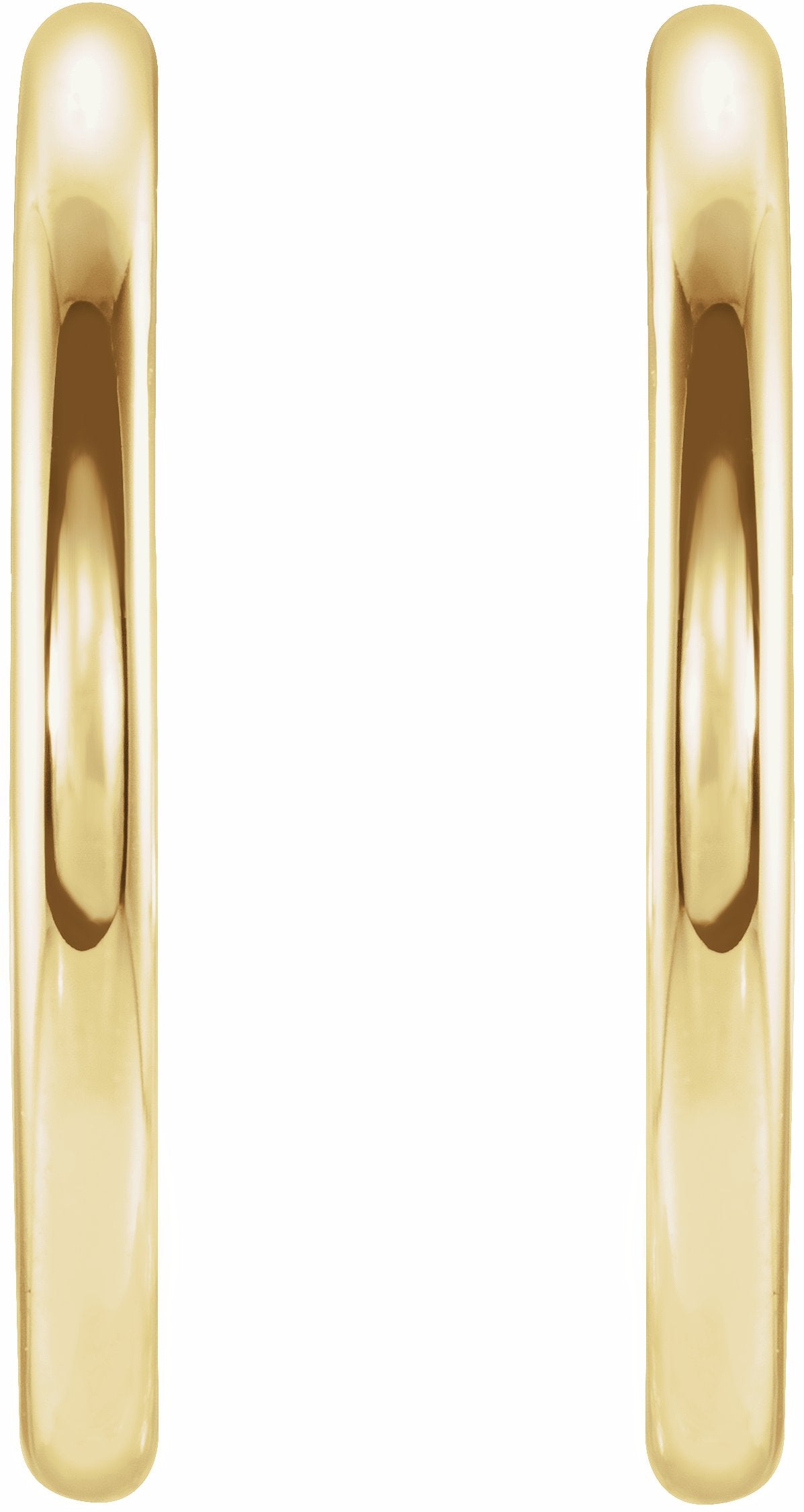 14K Yellow 20 mm Vintage-Inspired Hoop Earrings