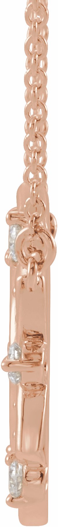 14K Rose 1/4 CTW Diamond Accented 18 Necklace
