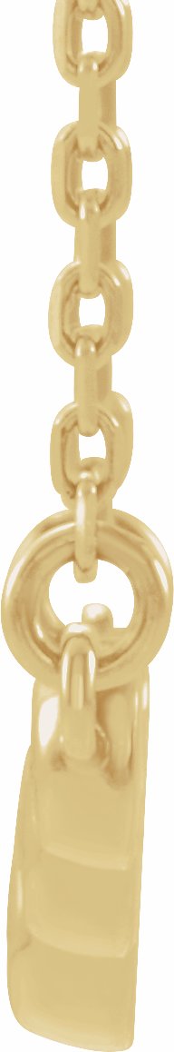 14K Yellow  1/8 CTW Diamond 18 Necklace