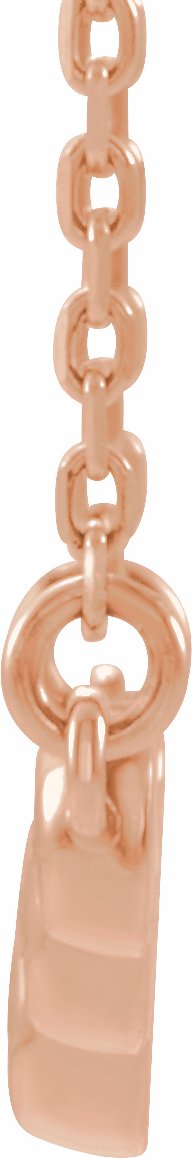 14K Rose  1/8 CTW Diamond 18 Necklace