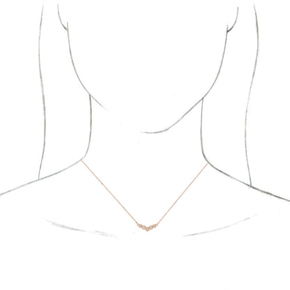 14K Rose  1/8 CTW Diamond 18 Necklace