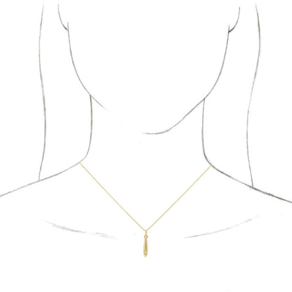 14K Yellow .03 CTW Diamond Geometric 16-18 Necklace