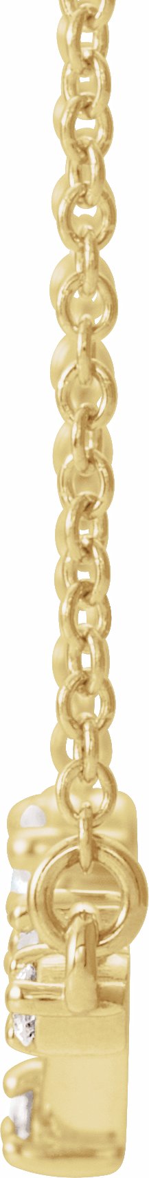 14K Yellow 1/10 CTW Diamond Constellation 18 Necklace