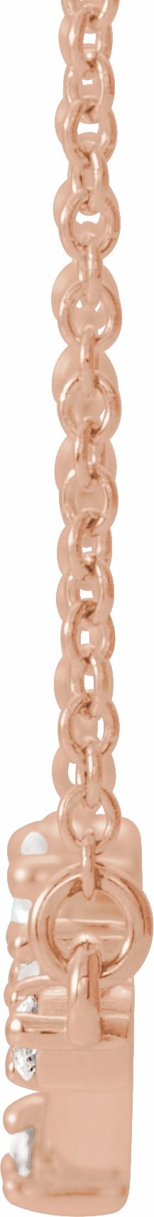 14K Rose 1/10 CTW Diamond Constellation 18 Necklace
