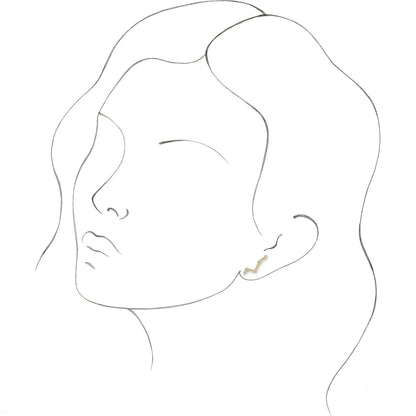 14K Yellow 1/10 CTW Diamond Constellation Earring Climbers