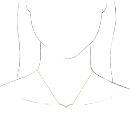14K Yellow 1/3 CTW Diamond 18 V Necklace
