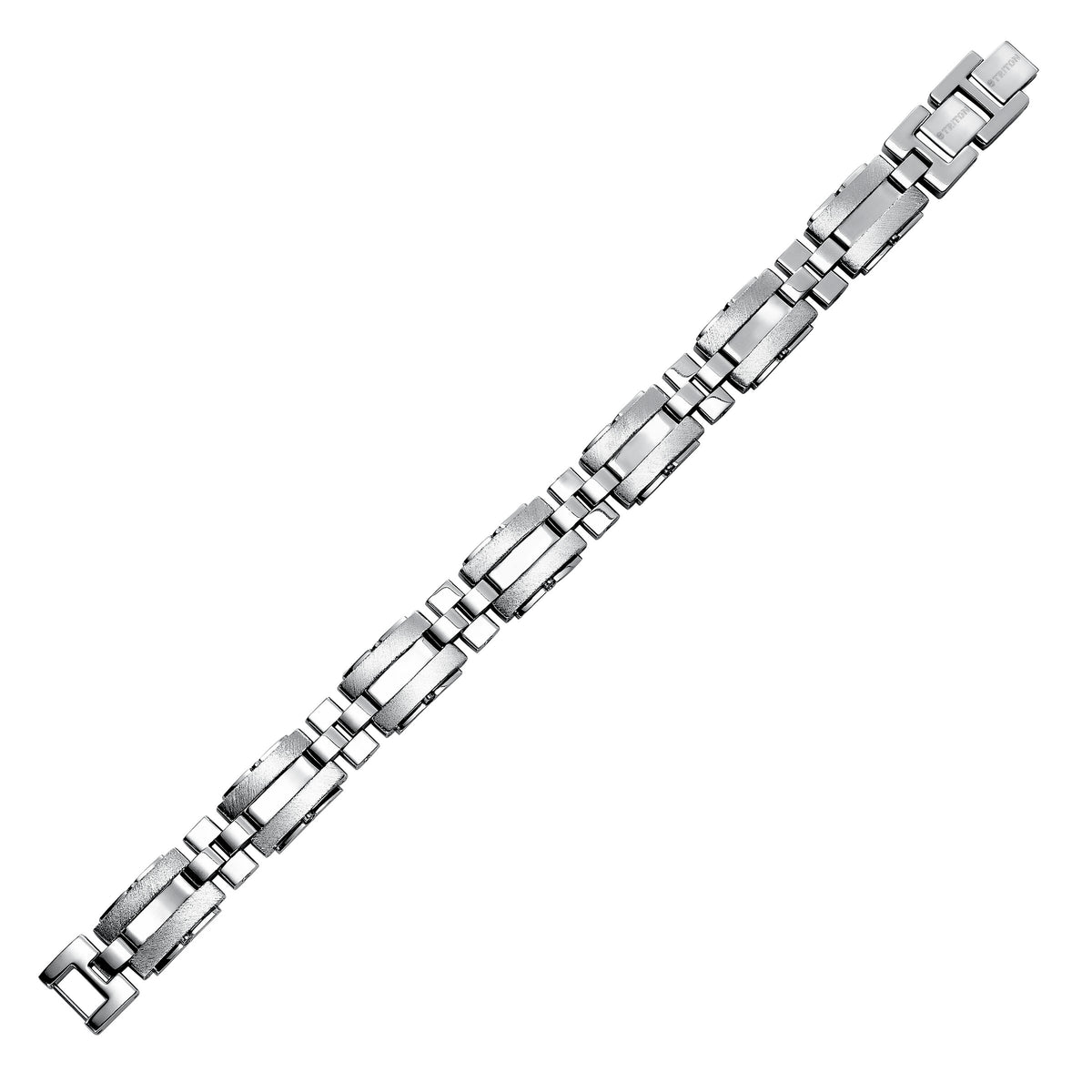 Stainless Steel Link Bracelet with side Rivets