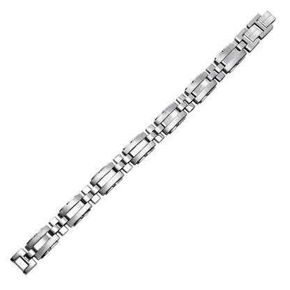 Stainless Steel Link Bracelet with side Rivets
