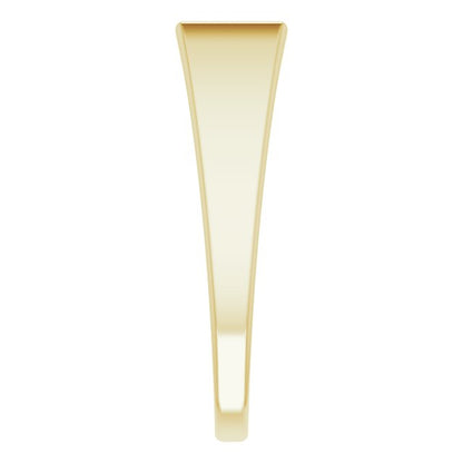 14K Yellow 15x7 mm Rectangle Signet Ring
