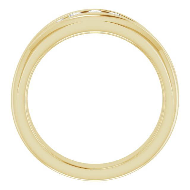 14K Yellow 1/3 CTW Diamond Men's Ring
