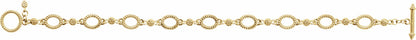 14K Yellow Metal Fashion 7.5 Bracelet