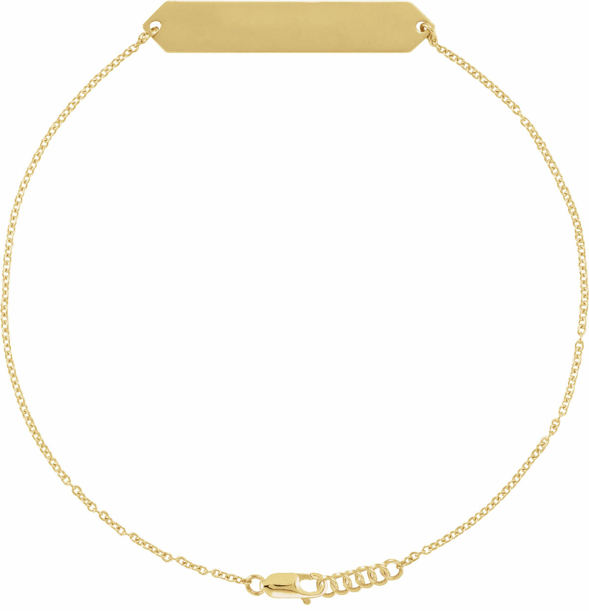14K Yellow Geometric 7-8 Bracelet