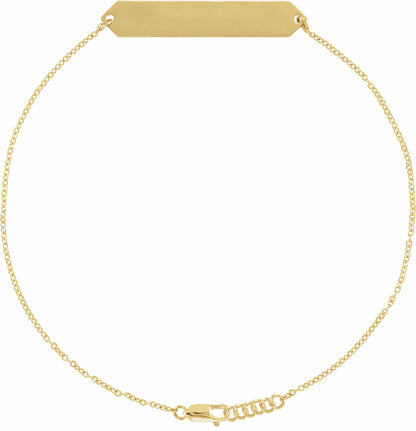 14K Yellow Geometric 7-8 Bracelet