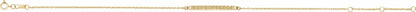 14K Yellow Patterned Bar Bracelet