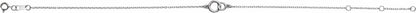 14K White Interlocking Circle Bracelet