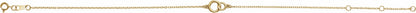 14K Yellow Interlocking Circle Bracelet