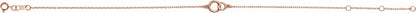 14K Rose Interlocking Circle Bracelet