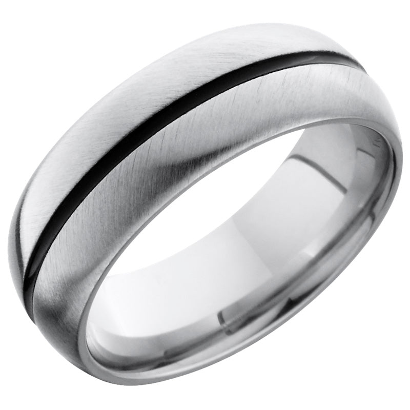 Lashbrook Cobalt Chrome 8mm Men's Wedding Band