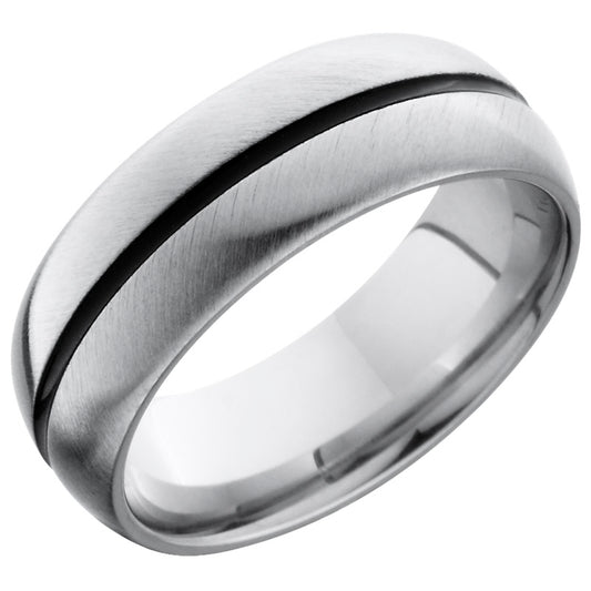Lashbrook Cobalt Chrome 8mm Men's Wedding Band