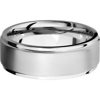 Lashbrook Cobalt Chrome 8mm Men's Wedding Band