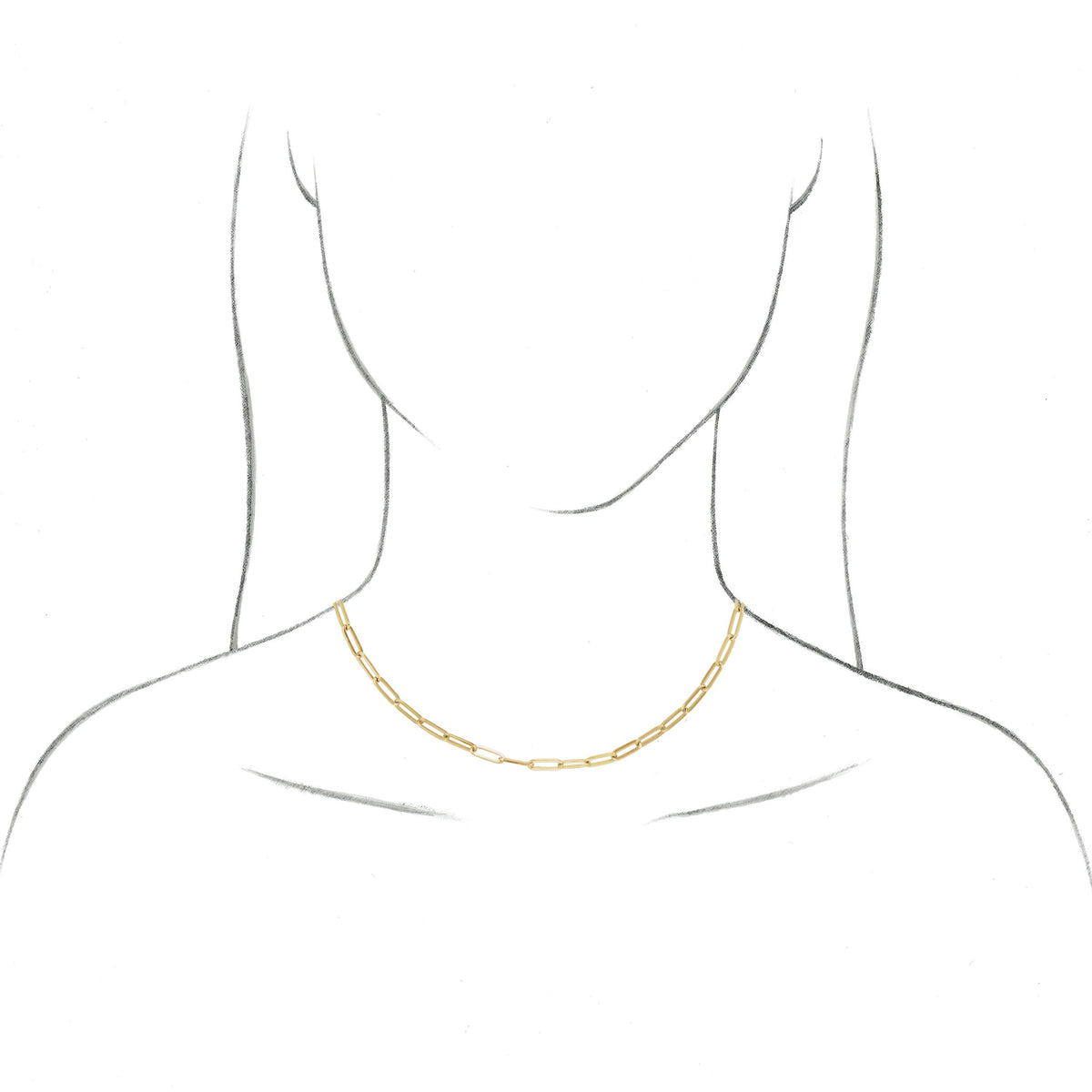 14K Rose 3.85 mm Elongated Flat Link 7 Chain