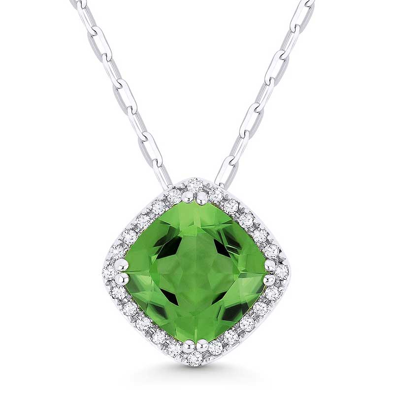 Madison L 14k White Gold Spinel Pendant