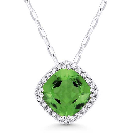 Madison L 14k White Gold Spinel Pendant