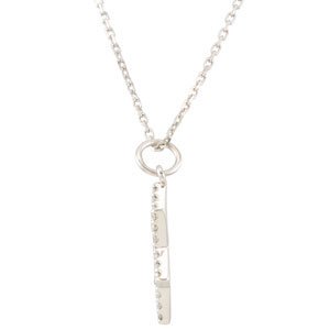 14K White 1/5 CTW Diamond Star of David Necklace
