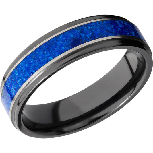 Lashbrook Black Zirconium 6mm Men's Wedding Band