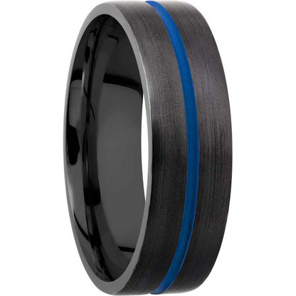 Lashbrook Black Zirconium 7mm Men's Wedding Band