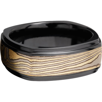 Lashbrook Black Zirconium 8.5mm Men's Wedding Band