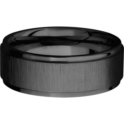 Lashbrook Black Zirconium 8mm Men's Wedding Band
