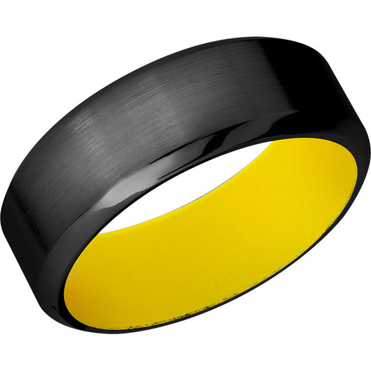 Lashbrook Black Zirconium 8mm Men's Wedding Band
